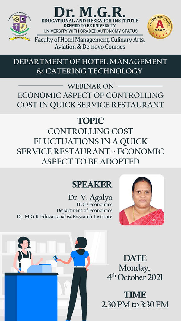 Webinar-Department of Hotel Management & Catering Technology