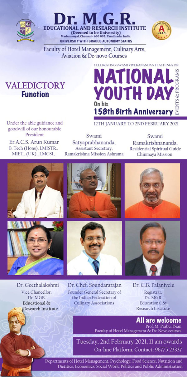 Valedictory Function- National Youth Day